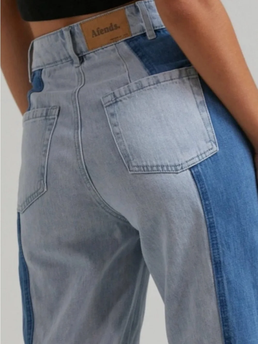 AFENDS SHELBY HEMP DENIM PANEL JEAN